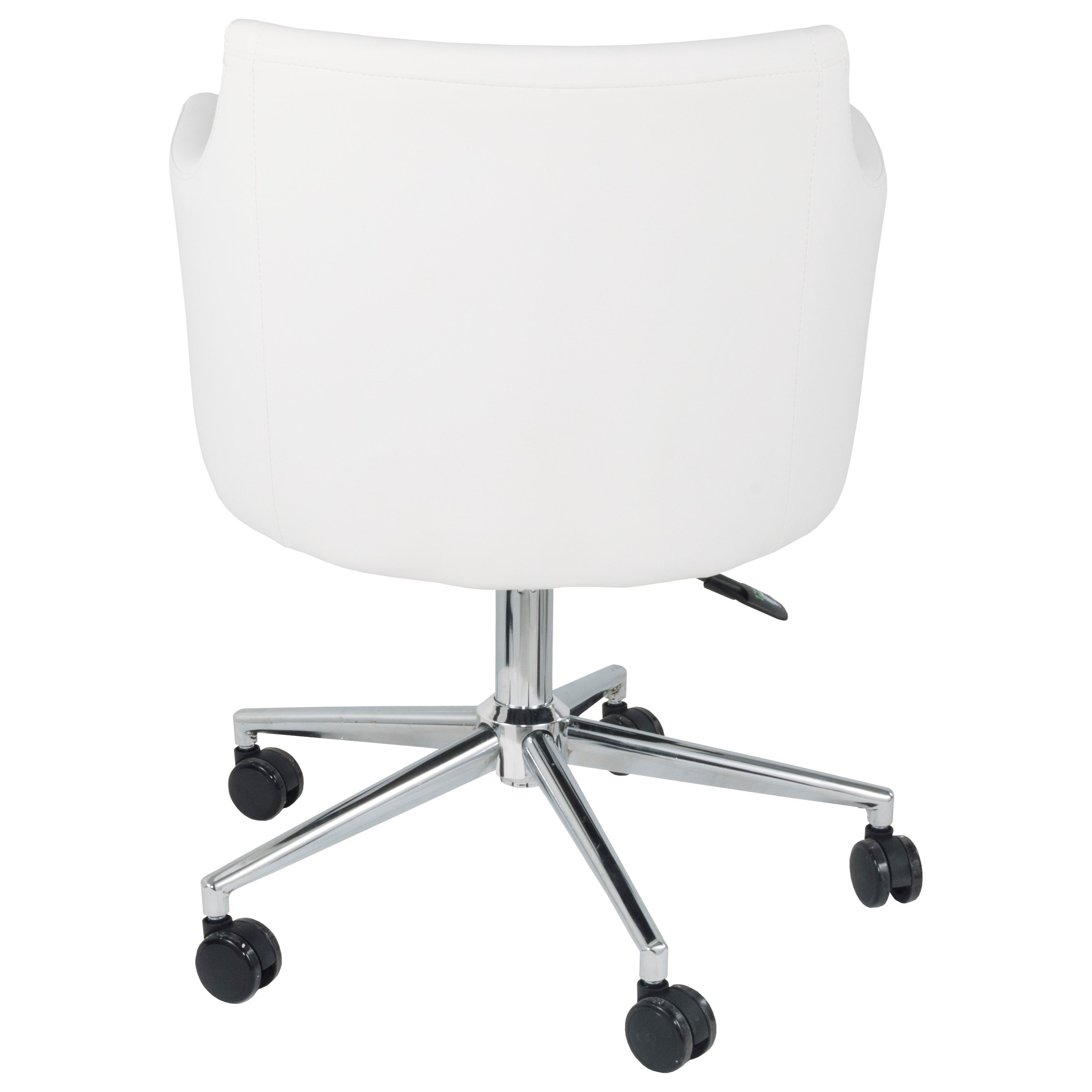Benchcraft Baraga H410 01A White Vinyl Home Office Swivel Desk Chair Virginia Furniture Market Office Task Chairs